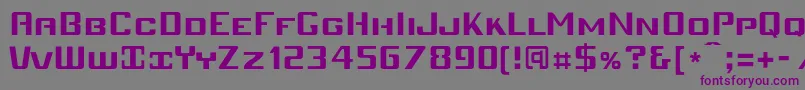 Mobiv   Font – Purple Fonts on Gray Background