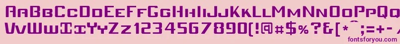 Mobiv   Font – Purple Fonts on Pink Background