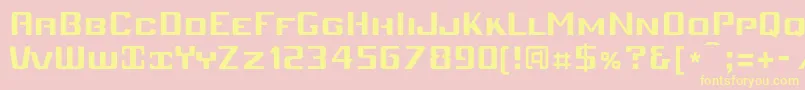 Mobiv   Font – Yellow Fonts on Pink Background