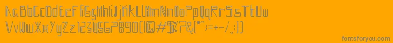 フォントmoboto – オレンジの背景に灰色の文字