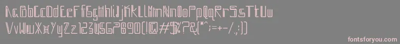 moboto-fontti – vaaleanpunaiset fontit harmaalla taustalla