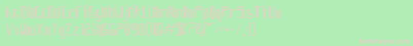 moboto Font – Pink Fonts on Green Background