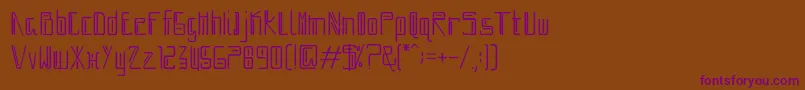 Шрифт moboto – фиолетовые шрифты на коричневом фоне