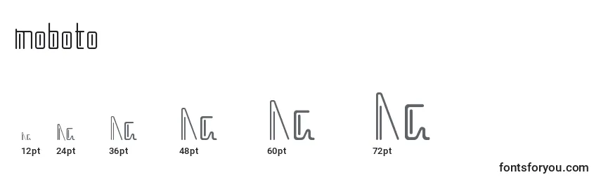 Moboto Font Sizes