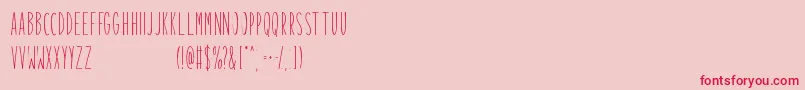 Mobstex   Free For Personal Use Font – Red Fonts on Pink Background