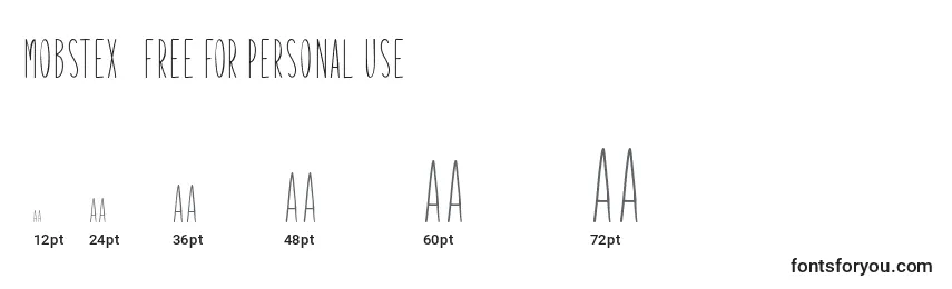 Mobstex   Free For Personal Use Font Sizes
