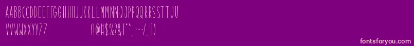 Mobstex   Free For Personal Use Font – Pink Fonts on Purple Background