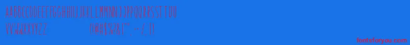 Mobstex   Free For Personal Use Font – Red Fonts on Blue Background