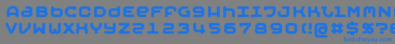 MOBYB   -fontti – siniset fontit harmaalla taustalla