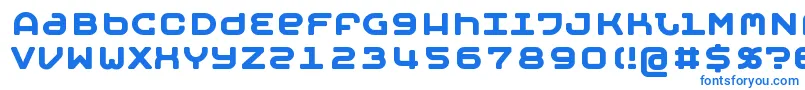 MOBYB   -fontti – siniset fontit valkoisella taustalla