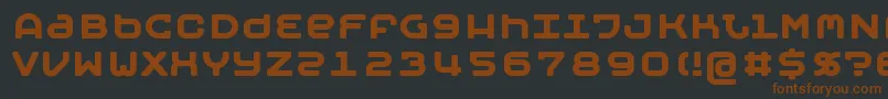 MOBYB   -fontti – ruskeat fontit mustalla taustalla