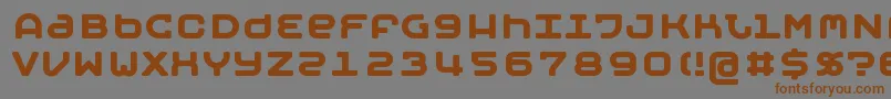 Шрифт MOBYB    – коричневые шрифты на сером фоне