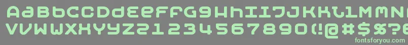 フォントMOBYB    – 灰色の背景に緑のフォント
