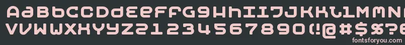Шрифт MOBYB    – розовые шрифты на чёрном фоне