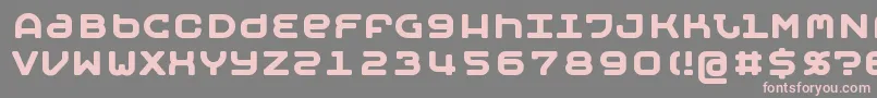 MOBYB   -fontti – vaaleanpunaiset fontit harmaalla taustalla