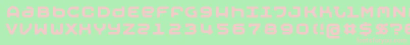 MOBYB   -Schriftart – Rosa Schriften auf grünem Hintergrund