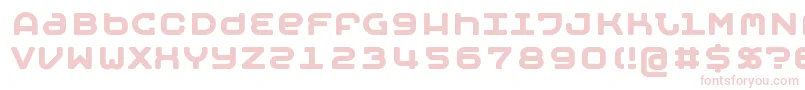 Шрифт MOBYB    – розовые шрифты на белом фоне