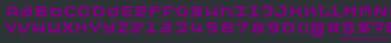 MOBYB   -fontti – violetit fontit mustalla taustalla