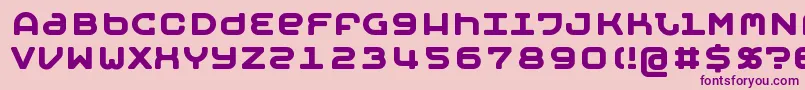 MOBYB   -fontti – violetit fontit vaaleanpunaisella taustalla