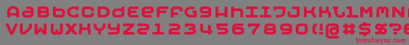 Шрифт MOBYB    – красные шрифты на сером фоне