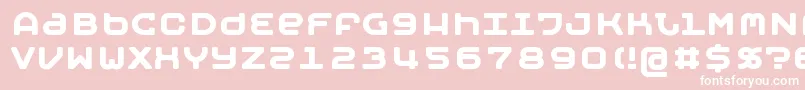 Шрифт MOBYB    – белые шрифты на розовом фоне