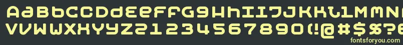 Шрифт MOBYB    – жёлтые шрифты на чёрном фоне