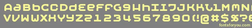 MOBYB   -Schriftart – Gelbe Schriften auf grauem Hintergrund