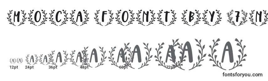 Размеры шрифта Moca Font by 7NTypes