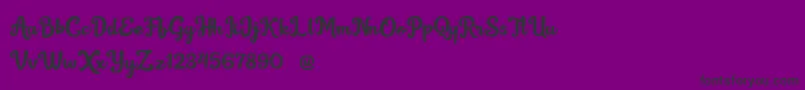 mochalate personal use only Font – Black Fonts on Purple Background