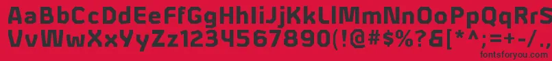AlphiiblRegular Font – Black Fonts on Red Background