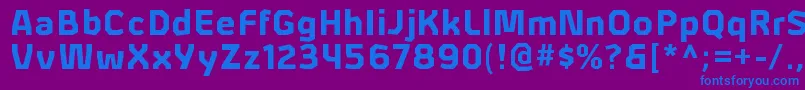 AlphiiblRegular Font – Blue Fonts on Purple Background