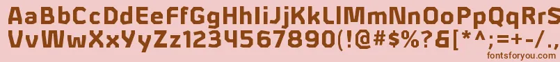 AlphiiblRegular Font – Brown Fonts on Pink Background