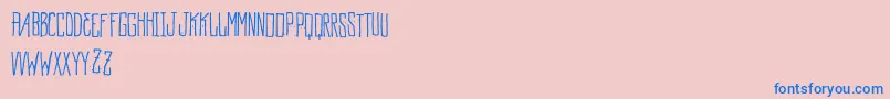 Шрифт Mockup – синие шрифты на розовом фоне
