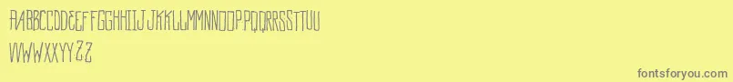 Шрифт Mockup – серые шрифты на жёлтом фоне