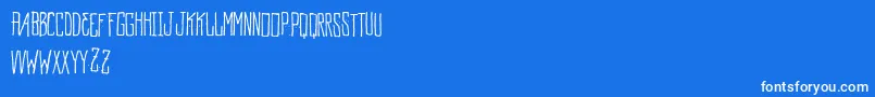 Шрифт Mockup – белые шрифты на синем фоне