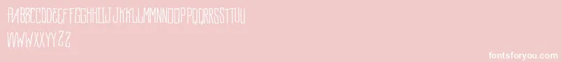 Mockup Font – White Fonts on Pink Background