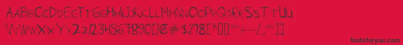 More about MODAZ Font MODAZ Font – Black Fonts on Red Background