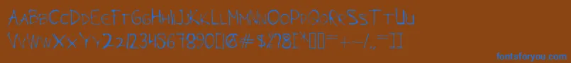 Подробнее о шрифте MODAZ Шрифт MODAZ – синие шрифты на коричневом фоне