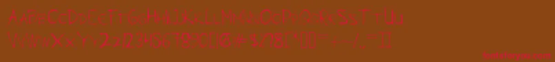 MODAZ Font – Red Fonts on Brown Background