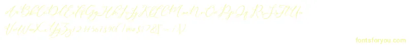 More about Modennta Font Modennta Font – Yellow Fonts on White Background