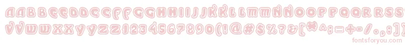 MODEO   -fontti – vaaleanpunaiset fontit