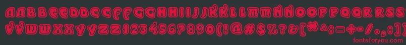 MODEO    Font – Red Fonts on Black Background