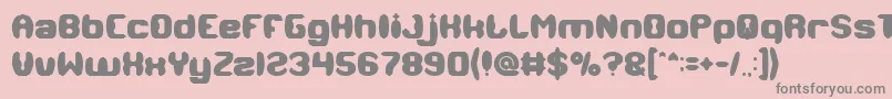 MODERN CRAFT Bold Font – Gray Fonts on Pink Background