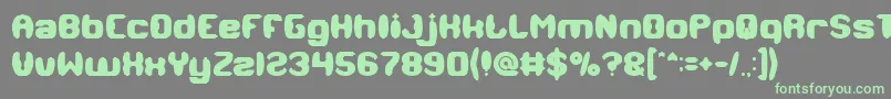 MODERN CRAFT Bold-Schriftart – Grüne Schriften auf grauem Hintergrund