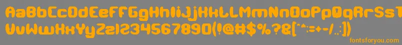 MODERN CRAFT Bold Font – Orange Fonts on Gray Background