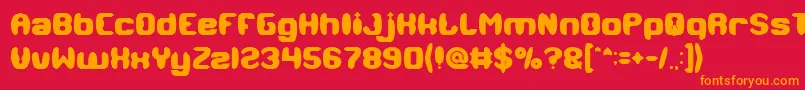 Шрифт MODERN CRAFT Bold – оранжевые шрифты на красном фоне
