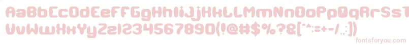 MODERN CRAFT Bold Font – Pink Fonts on White Background