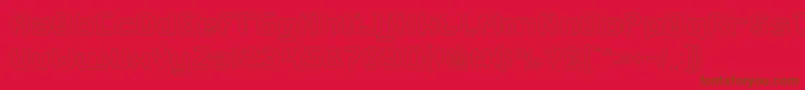 fuente MODERN CRAFT Hollow – Fuentes Marrones Sobre Fondo Rojo