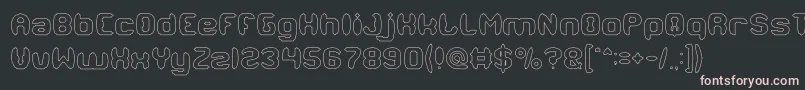 MODERN CRAFT Hollow Font – Pink Fonts on Black Background