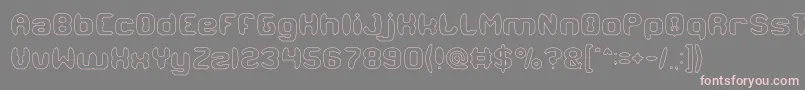 MODERN CRAFT Hollow Font – Pink Fonts on Gray Background